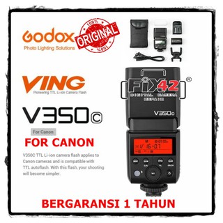 Flash Godox V350C 2.4G inalámbrico TTL HSS 1-8000s para Canon Original nuevo 1 año garantizado.