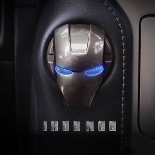 Bettery1 Iron Man Car Interior Engine Ignition Start Stop Push Button Switch Button Cover