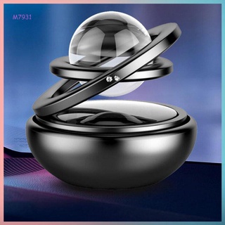 Star Solar Suspended Rotating Double Ring Car Fragrance Crystal Sphere (6)