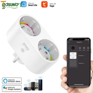 t Gosund WiFi Smart Plug Outlet 2 En 1 Tuya Control Remoto Electrodomésticos Funciona Con Alexa Google Home No Requiere Hub tootry