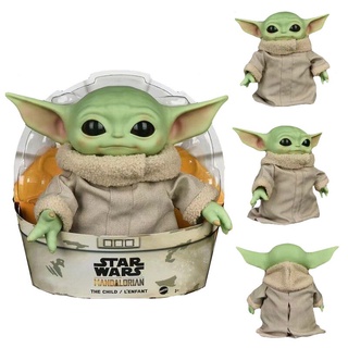28cm/11.0in Star Wars Mandalorian Yoda Baby Grogu Peluche Muñeca Figura De Acción Juguetes Adornos