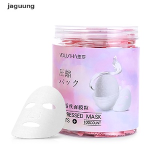 jaguung 100 máscara facial comprimida desechable hidratante máscara facial hoja de papel máscara mx