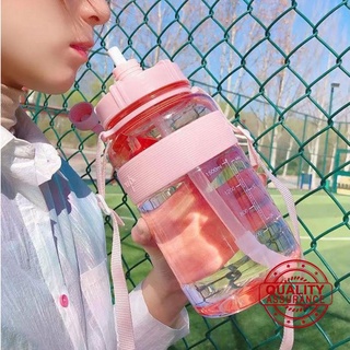 [COD] botella de agua de 2 l de gran capacidad libre de BPA botellas al aire libre botella portátil beber deportes R8E7 (1)
