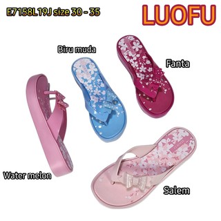 Sandalias de jalea para niñas luofu niñas sandalias de goma chanclas importadas E7158L19J