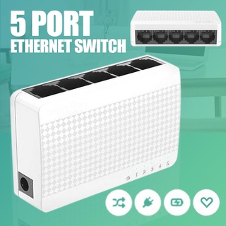 S105 5 RJ45 Ports Ethernet Switch Desktop PC 10/100Mbps Network LAN Hub ☆whywellvipMall