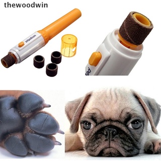 thewoodwin pet perro gato molinillo de uñas trimmer clipper eléctrico lima de uñas kit tijeras herramienta.