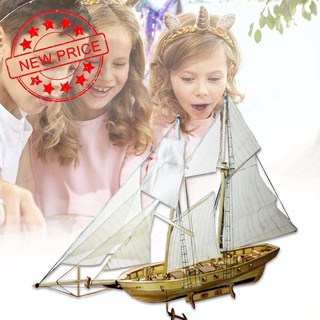 1: 100 escala velero modelo kit de madera 3d diseñador de vela niños rompecabezas juguetes barcos hechos a mano c6r8