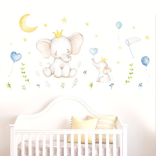 Cute Baby Animal PVC Sticker Wall Sticker Living Room Decoration (1)