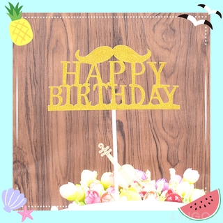 decoración de tarta de acrílico para tartas de cumpleaños, postres, decoración de feliz cumpleaños, año nuevo (1)