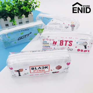 Enid Kpop BTS Blackpink - estuche transparente con cremallera, diseño de papelería (1)