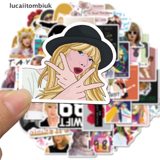 [lucai] 50Pcs Singer Taylor Alison Swift Stickers For DIY Stationery Guitar Laptop Decal .