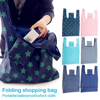 Folding Bag Large Capacity Shopping Foldable Bag Reusable Waterproof Eco-Friendly Shopping Bag with Small Bag