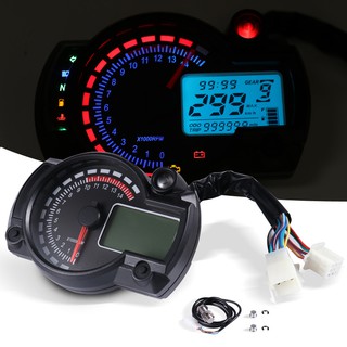 Velocímetro de motocicleta 7 colores LCD Digital odómetro para RX2N MAX 299KM/H Moto salpicadero de la motocicleta velocímetro medidor (1)