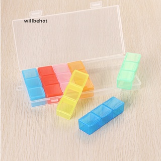 [Willbehot] 7Day Weekly Tablet Pill Medicine Box Holder Storage Organizer Container Case [HOT]
