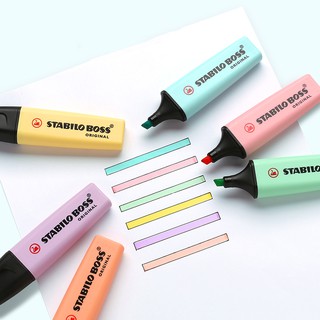 Stabilo BOSS - marcador de punta de cincel, Color suave, diseño de pintura, oficina, escuela 7