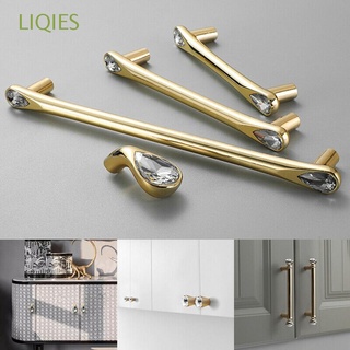 LIQIES Gold Cabinet Handles With Screws Furniture Hardware Door Knobs Kitchen Home Improvement Closet Cupboard Wardrobe Pullers Drawer Pulls