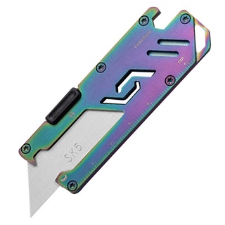 EDC Mini cuchillo desmontable portátil de corte de papel multifunción Mini cuchillos de latón bolsillo llavero plegable cuchillo (1)