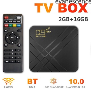 d9 pro 4k smart android 10.0 tv box 2.4g 5g wifi evanescence