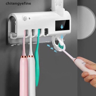 ctyf uv multifunción automático dispensador de pasta de dientes 4 chisqueezer cepillo de dientes titular conjunto fino