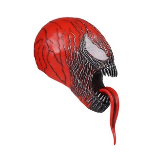 nuevo all red venom spider man cosplay avenger alliance venom máscara de látex tocado (7)