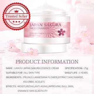 Crema Facial Laikou Sakura Hidratante E Hidratante 25g T9C3