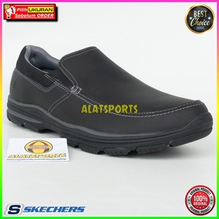 Hombre zapatos formales Skechers Garton Venco 64992-BLK ORIGINAL negro