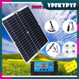 200 vatios policristalino 5v6a panel solar compacto y portátil, módulo de alta eficiencia energía fotovoltaica para barco de carga de batería,