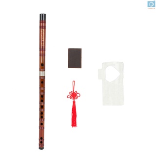 Llave De G Flauta Bitter bamboo De bambú Tradicional Instrumento hecho a mano De mano Woodwind con nudo chino bolsa De almacenamiento Para niños Adultos principiantes (6)