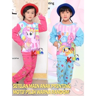 Op - JALAN JOGER conjunto de ropa PIYAMA And Sleep niños/niñas 3-9 años impresión completa motivo BT21/BTS PONI