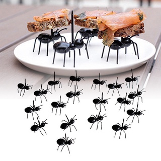 12 unids/set lindo Mini hormiga fruta tenedor cocina Bar niños postre tenedor decoración nuevo ☆pxmall