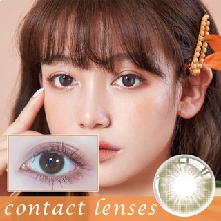 2 piezas/par de lentes de contacto de ojos de colores naturales brillantes ultradelgados para uso medio año