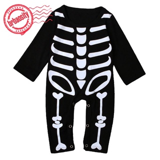 [precio impactante] una pieza esqueleto disfraz de halloween mono bebé niños niñas jugar mameluco 70 (5)
