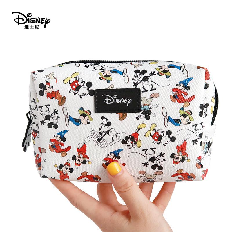 genuino disney nuevo mickey mouse moda bolsa de cosméticos multifunción mujeres bolso bolso bolso para niñas regalo embrague bolso