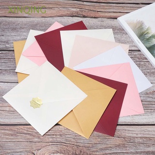 xinqing creative pearlescent bag multicolor pearl papers cuadrado papel sobres regalo de negocios invitación 10pcs tarjeta de mensaje tarjeta de felicitación encerrada/multicolor