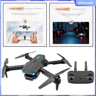 [xmacodlc] plástico rc brazo plegable drone rc quadcopter con cámara 4k 2.4g 6 ejes auto estabilizante wifi altitud hold para adultos