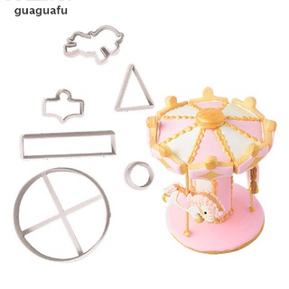 guaguafu carrusel cortador de galletas fondant herramientas de decoración de pasteles galletas cortador molde mx