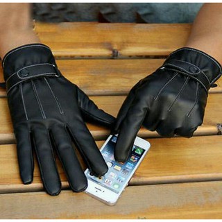 Guantes de cuero genuino, guantes de motocicleta, guantes de hombre
