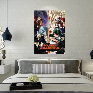 póster de anime japonés my hero academia retro decoración del hogar pósters kraft pintura pegatinas de pared