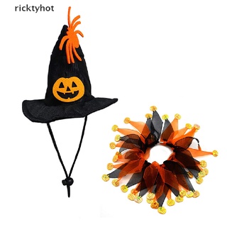 rikt mascota perro gato halloween collar&witch sombrero fiesta cosplay decoración ropa para mascotas.