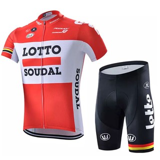 【In Stock】LOTTO Cycling Jersey GEL for Men Summer Breathable Short Sleeve Bike Clothes Tops+Shorts