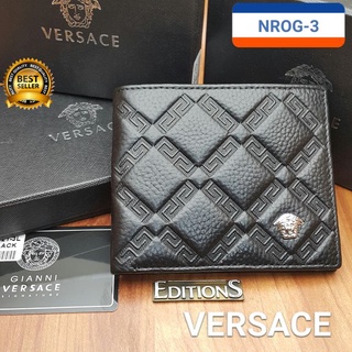 Cuero genuino hombres cartera importación Versace Nrog3 nuevas ediciones W3N5 últimos modelos elegantes