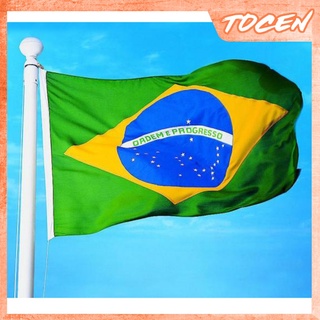 Bandera De Brasil Grande 3x5ft 90x150cm bandera De fútbol brasileño-tela De Poliéster (9)