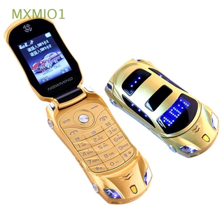 MXMIO1 Mp3 Mp4 para estudiantes niños teléfonos de coche modelos Mini doble tarjeta Dual Standby Flip teléfono coche teléfono F15/Multicolor (1)