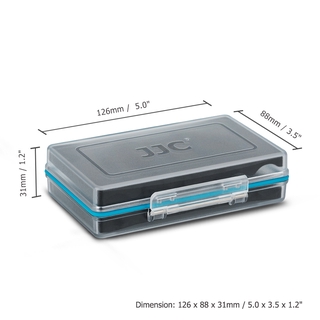 jjc caja de la batería titular de la caja tiene seis 18650 baterías proteger la batería lejos del cortocircuito y prevenir la pérdida fácil de apertura y cierre (9)