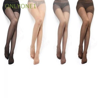 onlyone1 medias de moda transparentes medias pantimedias sexy slim pie completo delgado/multicolor