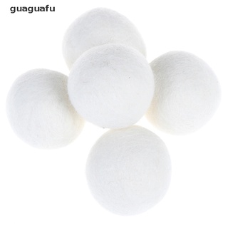 guaguafu 5 unidades de lana natural de tela virgen reutilizable suavizante de lavandería 5cm mx