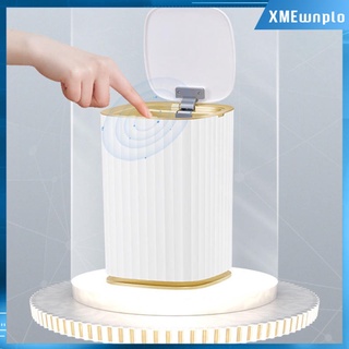 [XMEWNPLO] Bote de basura inteligente de induccin automtica Bote de basura automtico Cubo de basura con tapa Cubo de basura de (7)