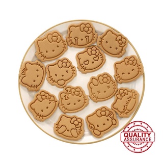 kt cat mini molde de galletas de dibujos animados hogar diy cookie 3d prensado estéreo cookie S6P5
