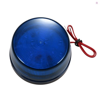 Alarma Con Cable Estroboscópica Señal De Seguridad Advertencia LED Luz Intermitente Impermeable 12V 120mA Segura Para Sistema De , Azul