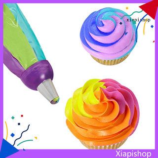 [XPS] Icing Piping Bag Nozzle Converter 3 Hole 3 Color Cream Coupler Cake Decor Tool